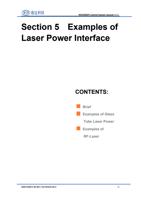 Examples of Laser Power Interface CONTENTS Brief Examples (Page 28 / 99) RDC6585PC Control System User Manual V1.0